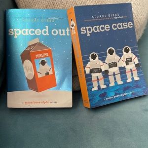 Two Books - Spaced Out AND Space Case by Stuart Gibbs